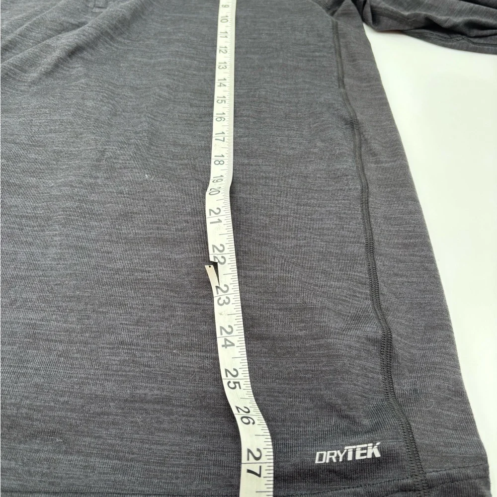 Tek‎ Gear DryTek Men's XL Gray Quarter Zip Pullover Long Slee